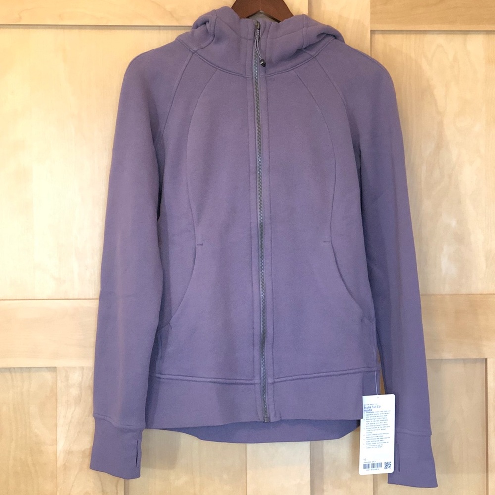 Lululemon Scuba Full-Zip Hoodie (NWT, Size 10, Dusky Lavender)